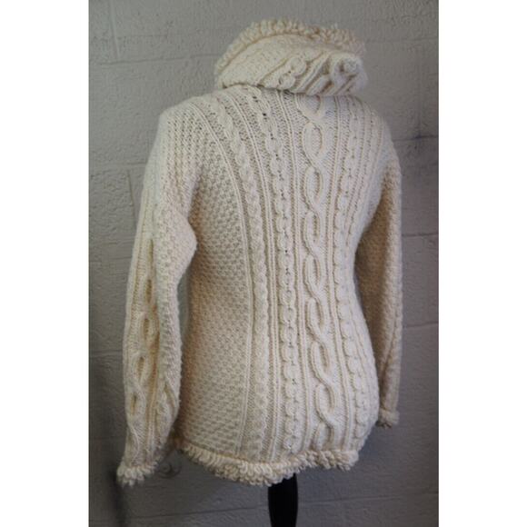Native Knit Womens Hooded Sweater 100% Wool Made in Ecuador Size M / L - Picture 9 of 13